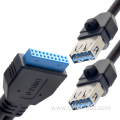 90degree Angle PC Type-C USB3.0 to 20-pin Cable